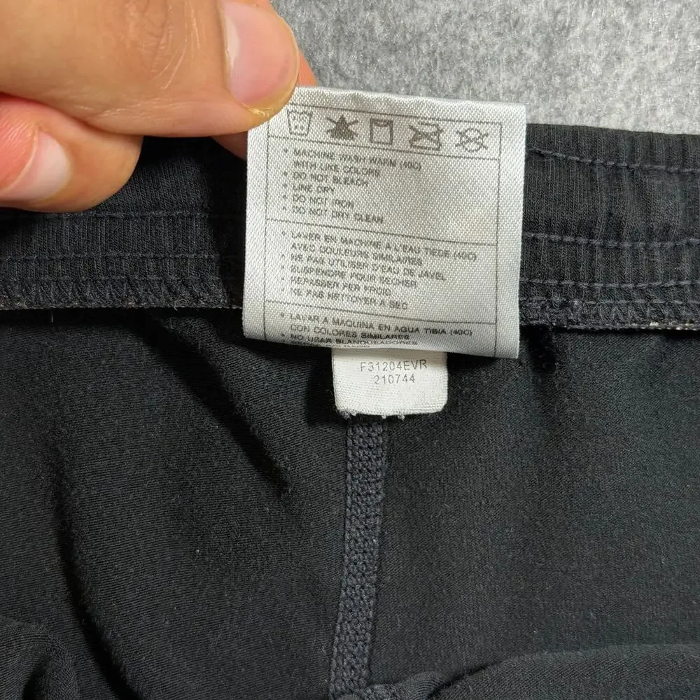 Nike Sweatpants Mens L Black Tapered Zip Pockets Drawstring Athletic Zip Ankles